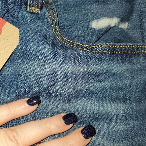 Levis 501 high rise Raw Hem Mom Denim jean shorts plus size 16W new!!! - Picture 9 of 9